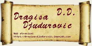 Dragiša Đudurović vizit kartica